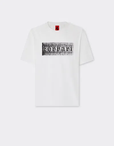 FERRARI FERRARI T-SHIRT WITH FERRARI LOGO GRAPHIC