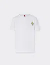 Ferrari T-shirt With Prancing Horse Patch In Optical White
