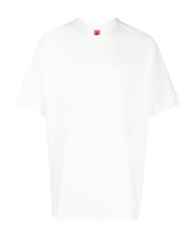 Ferrari T-shirt With Round Neck And Short Sleeves In White