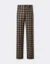 Ferrari Tartan Wool Chinos