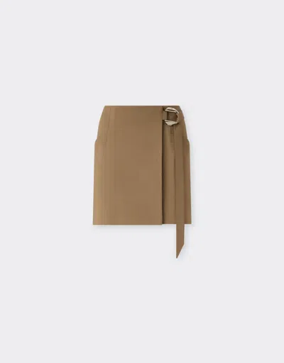 Ferrari Technical Cotton Skirt In Green