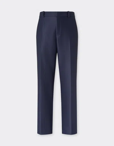 Ferrari Technical Gabardine Trousers In Blue