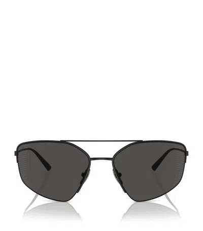 Ferrari Geometric-frame Sunglasses In Black
