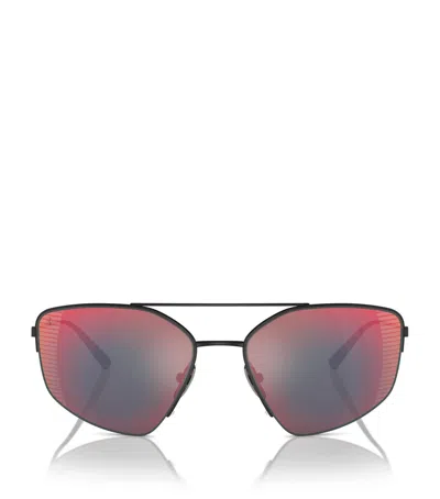 Ferrari Titanium Fh1009t Sunglasses In Black