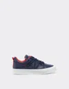 Ferrari Trainers In Tumbled Leather In Navy