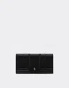 Ferrari Trifold Leather Wallet In Black