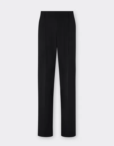 Ferrari Trousers In Comfort Wool In Black