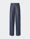 Ferrari Trousers In Denim Effect Tricotine
