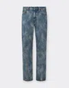 Ferrari Trousers In Needled And Washed Denim