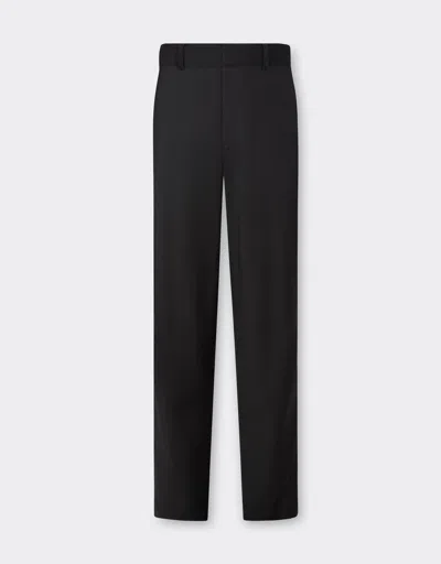 Ferrari Trousers In Q-cycle® Mélange Wool In Black