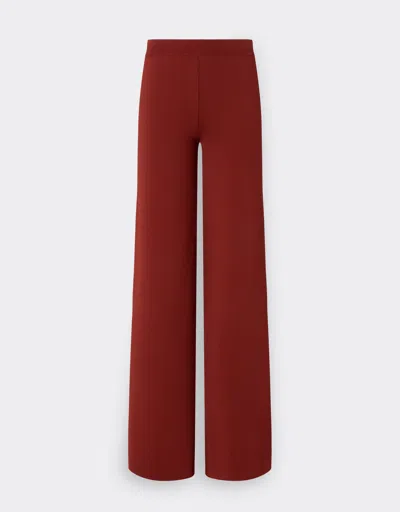 Ferrari Trousers In Technical Yarn In Burgundy