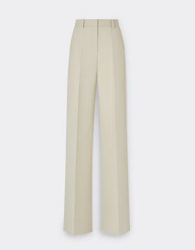 Ferrari Trousers In Two-tone Double-sided Tech Fabric In Ecru
