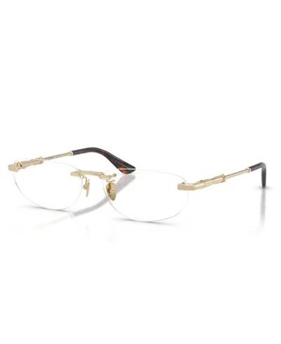 Ferrari Unisex Eyeglasses, Fh3016d In Pale Gold