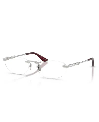 Ferrari Unisex Eyeglasses, Fh3016d In Silver Shiny