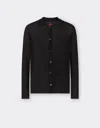 Ferrari Viscose And Lurex Cardigan In Black