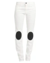 Ferrari Woman Denim Pants White Size 30 Cotton, Elastane In White