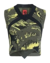Ferrari Woman Sweater Military Green Size S Cotton, Polyester, Polyamide In Green