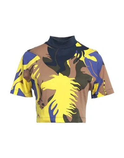 Ferrari Woman T-shirt Midnight Blue Size S Cotton, Elastane