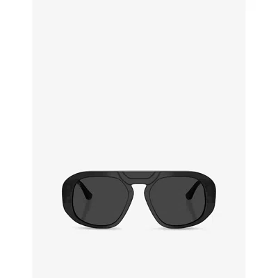 Ferrari Womens Black Fh2014u Pillow-frame Acetate Sunglasses