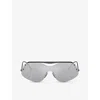 Ferrari Oversized Frame Sunglasses In Black