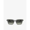 Ferrari Womens Fh2011u Square-frame Acetate Sunglasses Grey In Grey