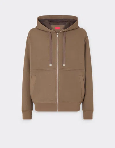 Ferrari Wool And Cotton Blend Jacket In Nude