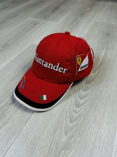 Pre-owned Ferrari X Puma Vintage Puma Ferrari Racing Cap In Red