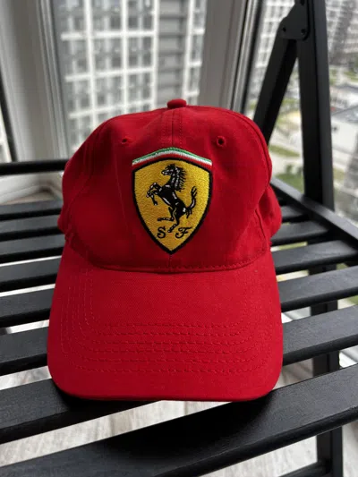 Pre-owned Ferrari X Racing Ferrari Car Red Cap