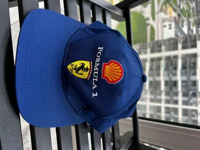 Pre-owned Ferrari X Racing Ferrari Racing Cap Vintage In Blue