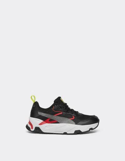 Ferrari Youth Puma For Scuderia  Trinity Shoes In Black