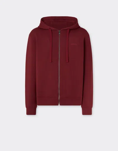 Ferrari Zipped Sweatshirt In Scuba Fabric