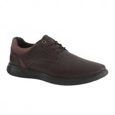 Ferrato Men's Casual Oxford Shoes In Dark Brown