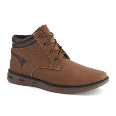 Ferrato Men's Lace-up Booties In Brown