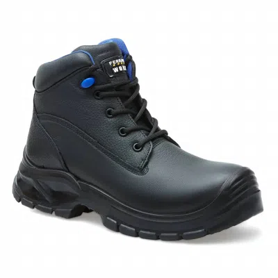 Ferrato Men's Leather Work Boot In Black