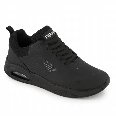 Ferrato Men's Sport Walking Shoe In Black In Animal Print