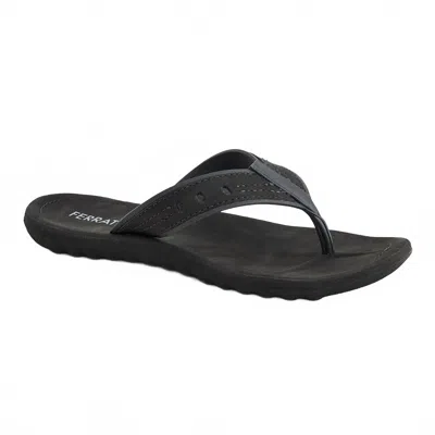 Ferrato Men's Thong Flip-flops In Black