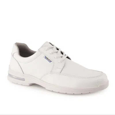 Ferrato Professional Men's Leather Sneakers In White