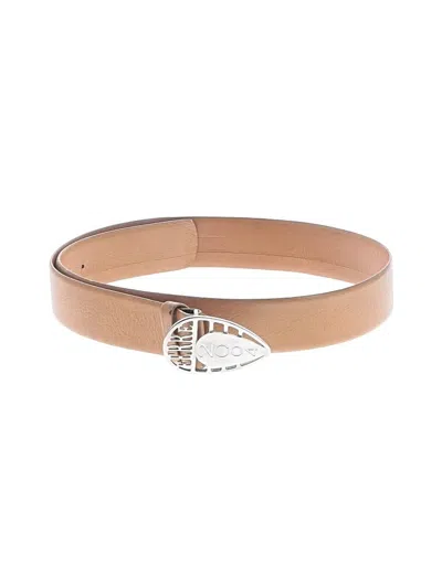 Pre-owned Ferre' Ferre Leather Belt In Tan