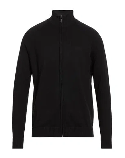 Ferre' Man Cardigan Black Size Xl Cotton