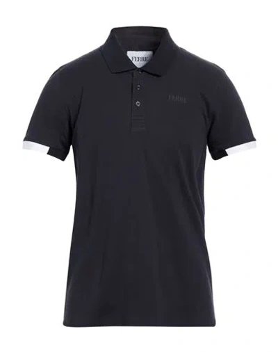 Ferre' Man Polo Shirt Midnight Blue Size Xxl Cotton