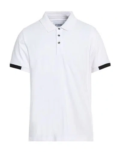 Ferre' Man Polo Shirt White Size Xxl Cotton