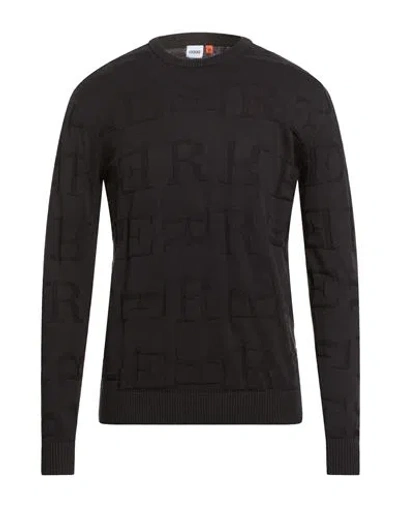 Ferre' Man Sweater Black Size Xxl Cotton