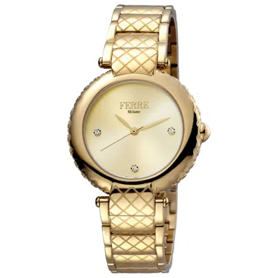 Ferre Milano Donna Elisa Women's Watch In Gold