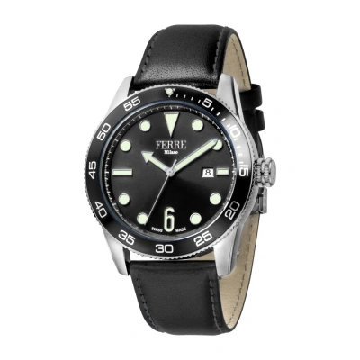 Ferre Milano Quartz Black Dial Men's Watch Fm1g109l0021