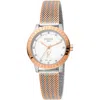 Ferre Milano Classic Quartz White Dial Ladies Watch Fm1l174m0091 In White