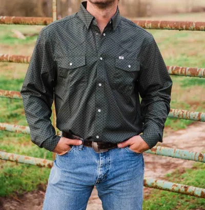 Ferrell Buddy Long Sleeve Shirt In Green In Gray