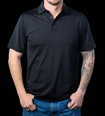 Ferrell Men's Brand Polo Shirt In Laser Black