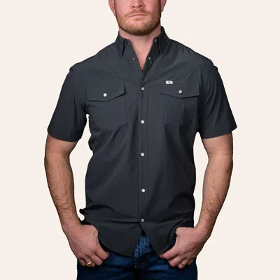 Ferrell Men's Dark Gray Short Sleeve Western Shirt