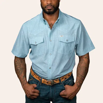 Ferrell Men's The Carson Pearl Snap Western Shirt In Blue