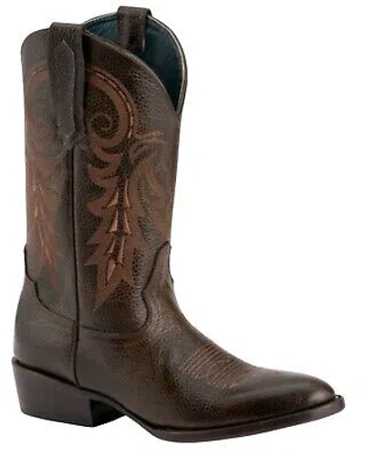 Pre-owned Ferrini Men's Remington Western Boot - Medium Toe - 12111-09 In Brown